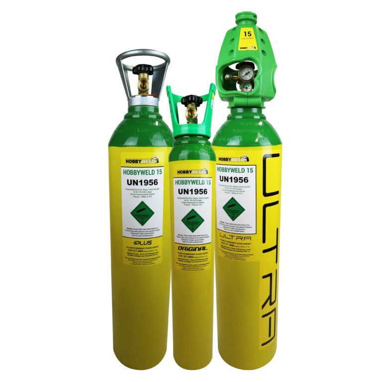 gas oxygen Hobbyweld canisters